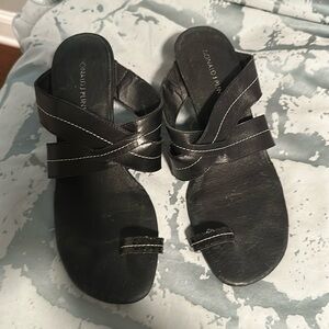 Donald J Pliner Kitten Heels Sandals, Black